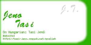 jeno tasi business card